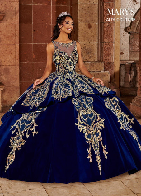 Velvet Quinceanera Dress by Alta ...